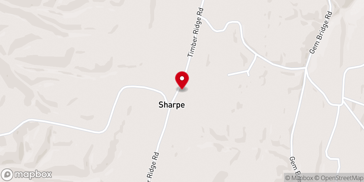 Map showing location of Antioch Christian Church