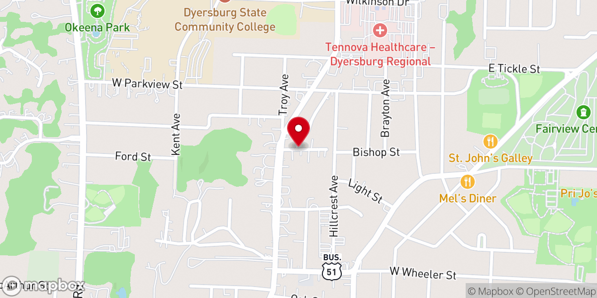 Map showing location of A Better Way Outreach Plus