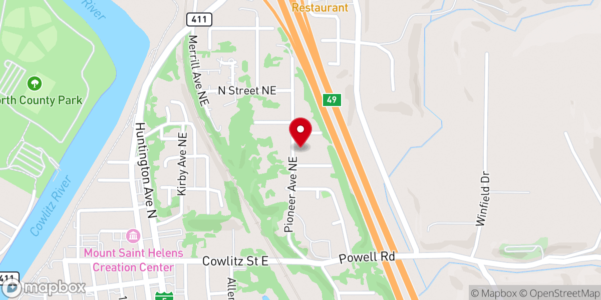 Map showing location of St Matthew's Episcopal Church