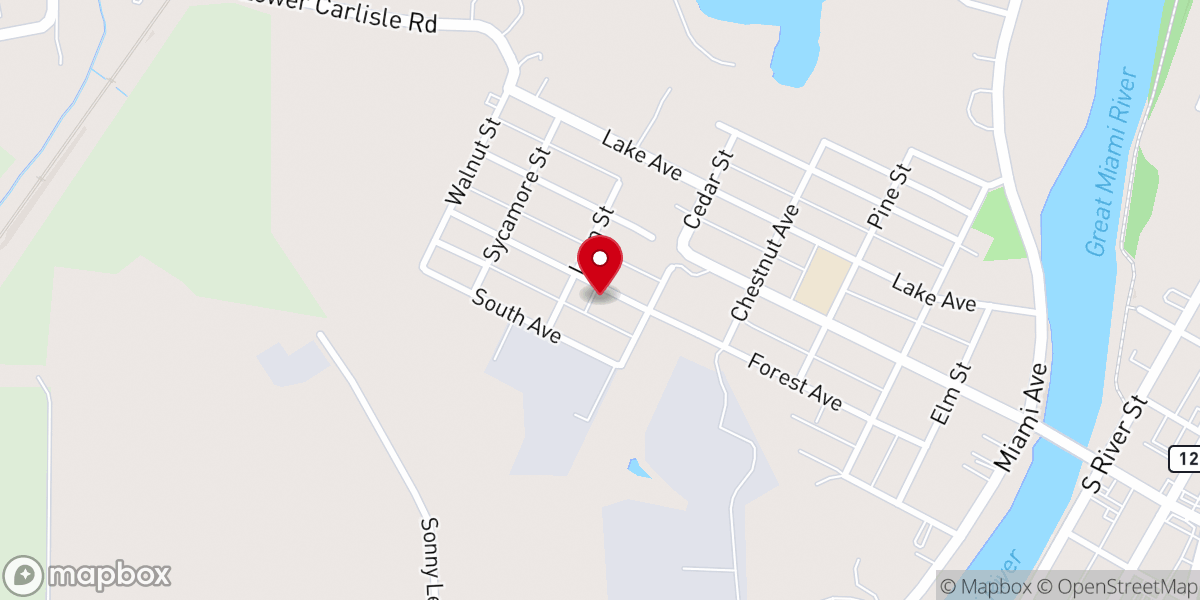 Map showing location of House of Prayer