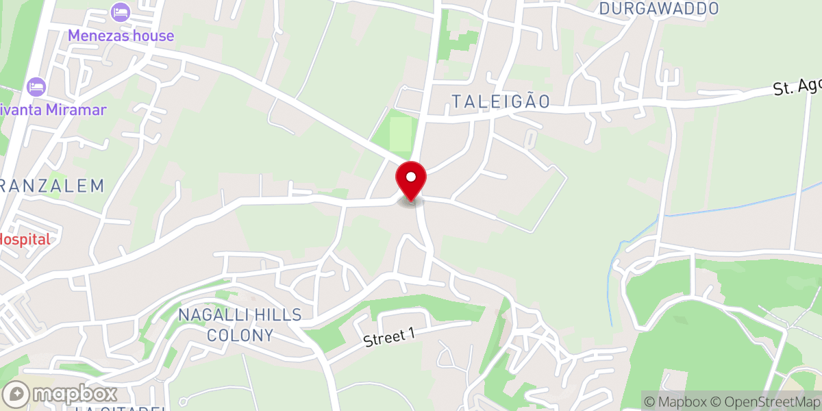 Map showing location of St. Michael's Church, Taleigão