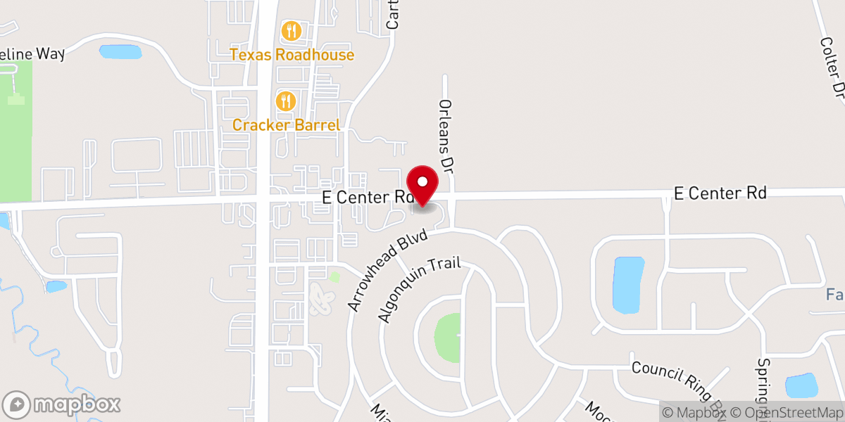 Map showing location of Here's Hope Church
