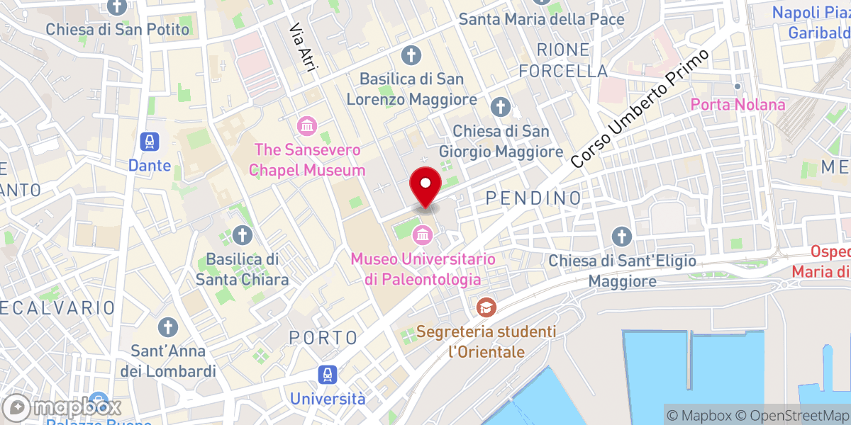Map showing location of Chiesa dei Santi Marcellino e Festo