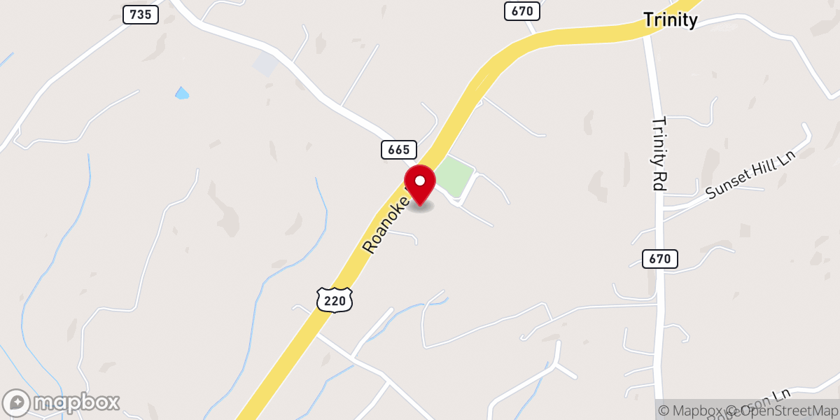 Map showing location of Grace Calvary Community Church