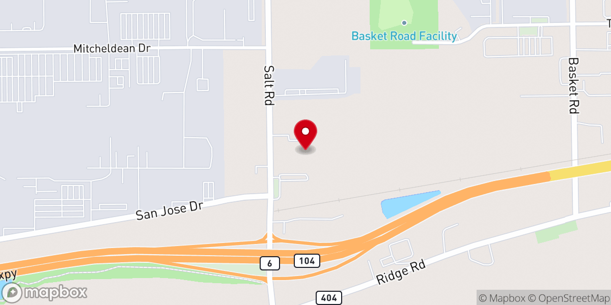 Map showing location of Northridge Church - Webster Campus