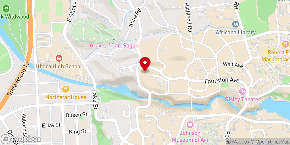 Map showing location of Chesterton House
