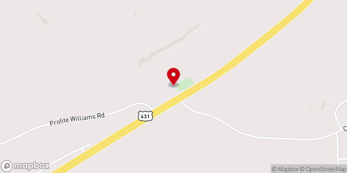 Map showing location of Sandville Missionary Baptist Church