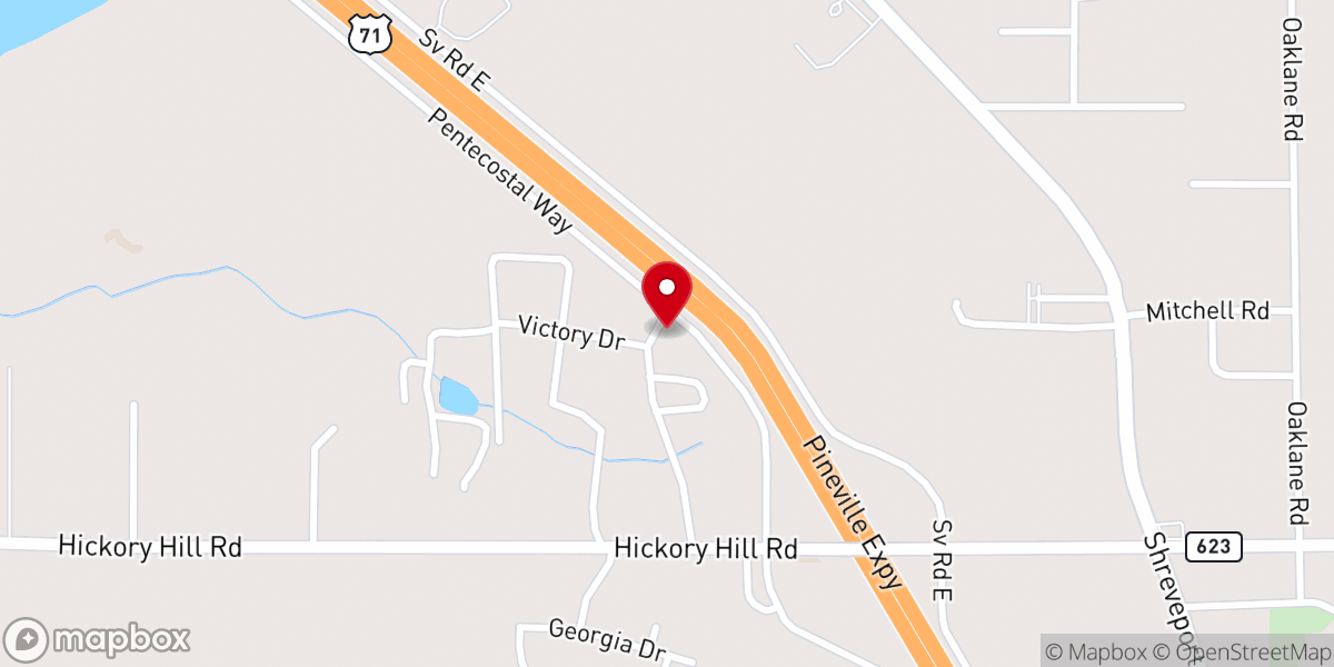 Map showing location of Louisiana District UPCI