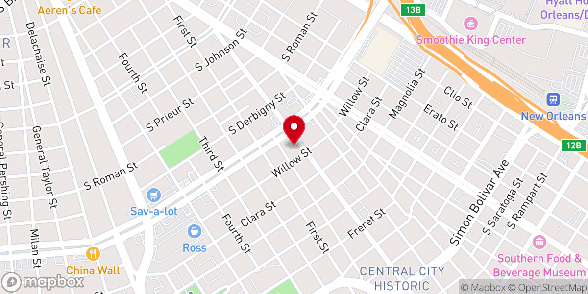 Map showing location of Second Evangelist Missionary Church