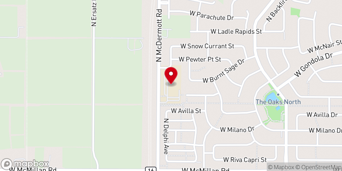 Map showing location of Calvary Chapel Star