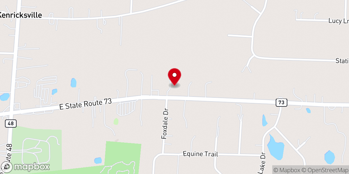 Map showing location of Wellspring Baptist Church