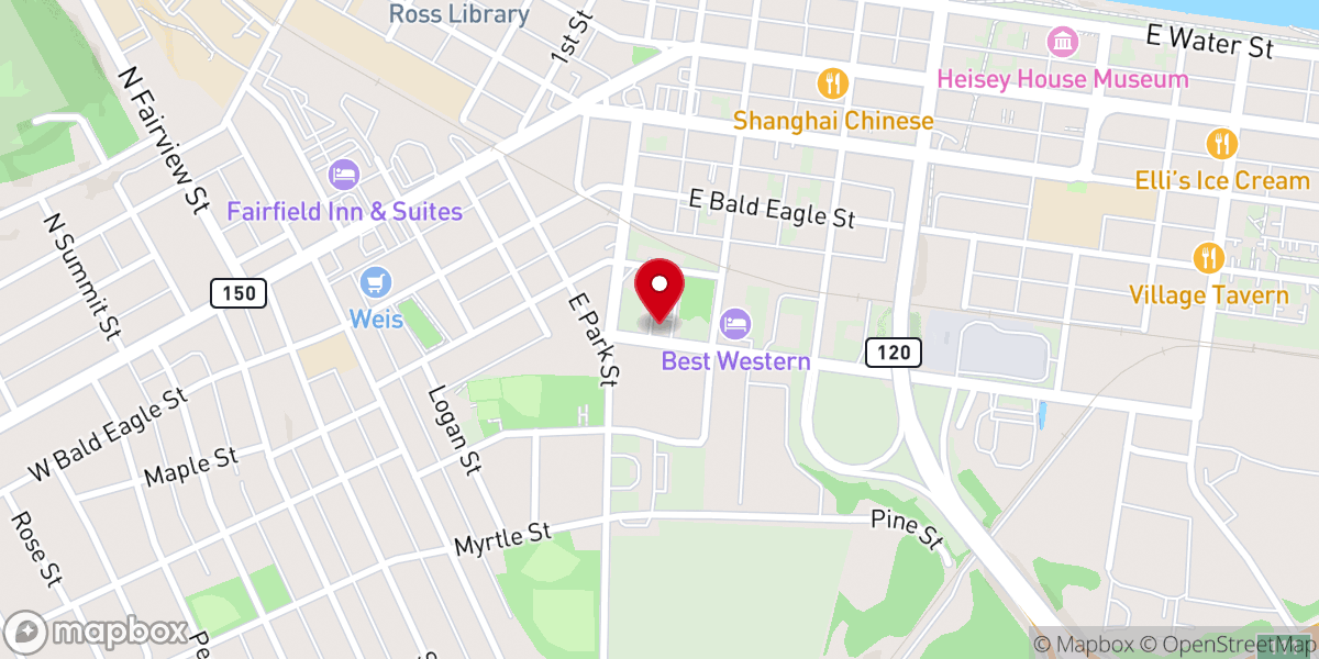 Map showing location of Holy Spirit Parish