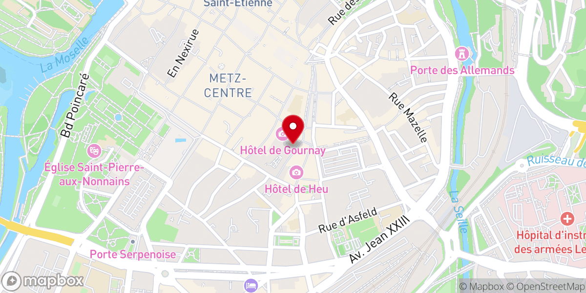 Map showing location of Eglise les grains de blé