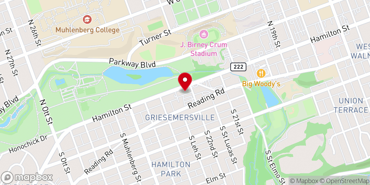 Map showing location of Christ Kingdom Assembly of Allentown Pa Inc