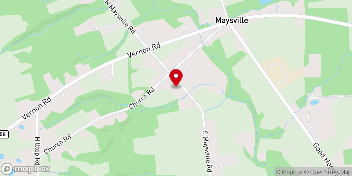 Map showing location of Living Word Christian Center