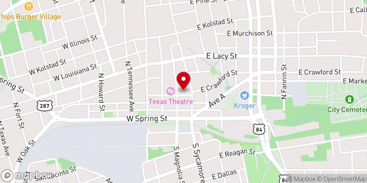 Map showing location of Palestine Church