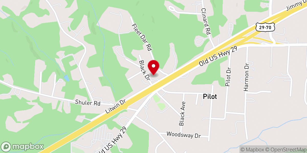 Map showing location of Thomasville Assembly Inc
