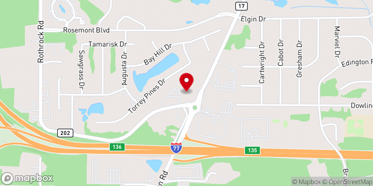 Map showing location of CrossPoint Alliance Church