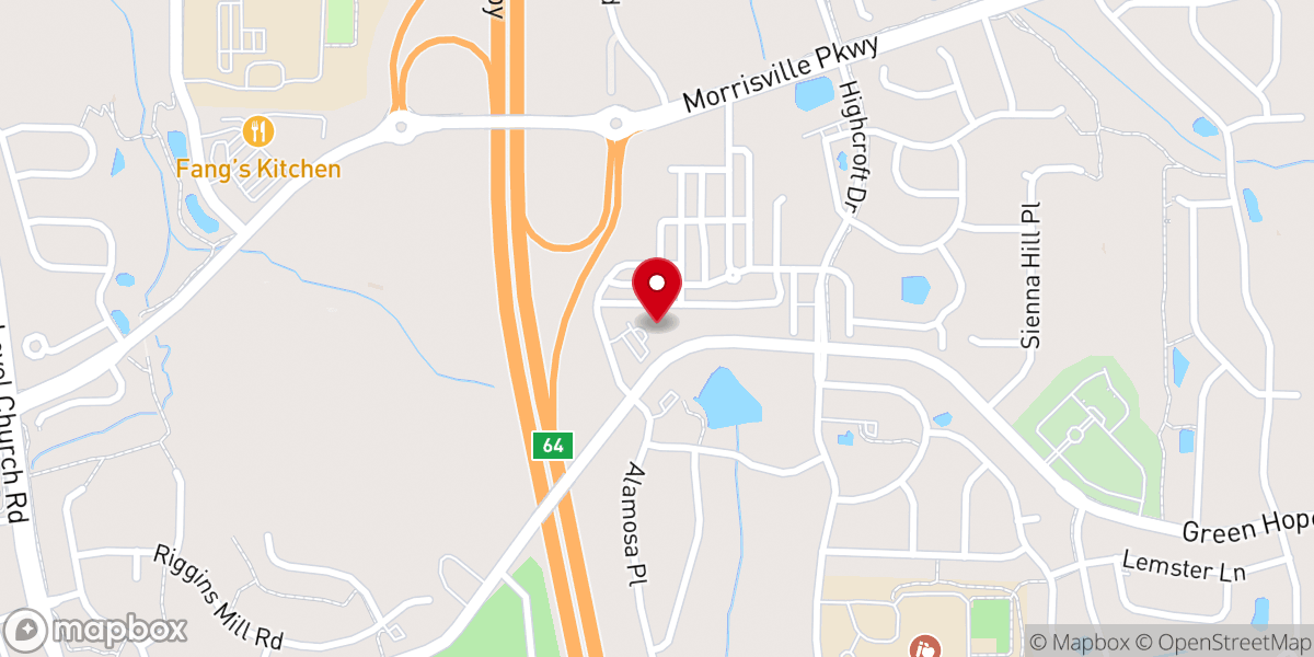 Map showing location of College Park Baptist Church