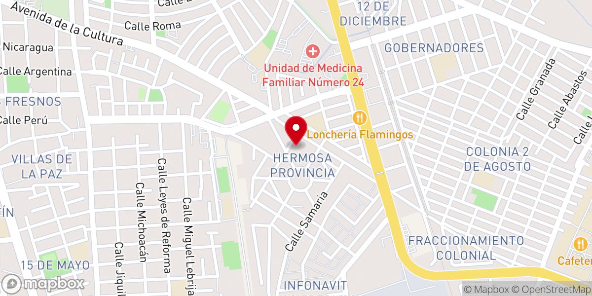 Map showing location of Parroquia La inmaculada concepción