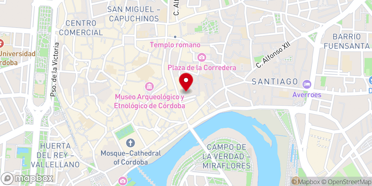 Map showing location of Iglesia de San Francisco y San Eulogio
