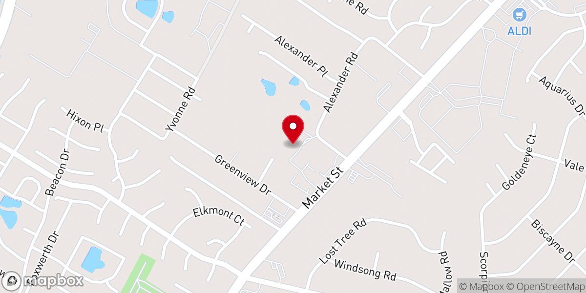Map showing location of Coastal Community Baptist Church