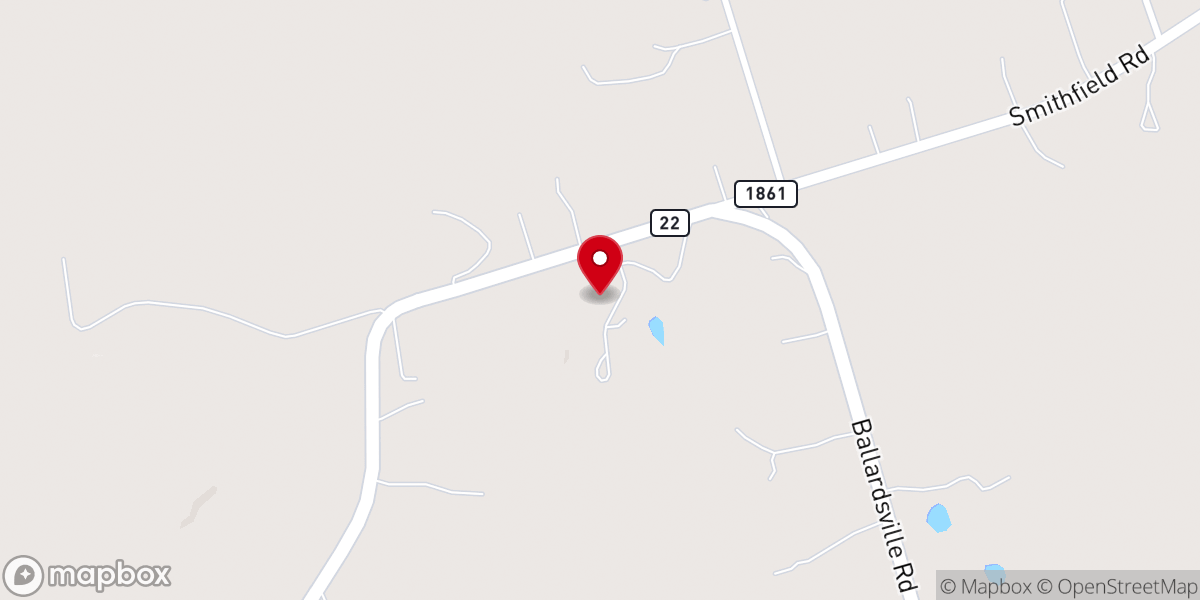 Map showing location of Good Shepherd Baptist Church