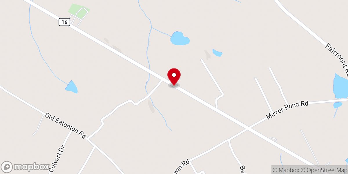 Map showing location of Power of God Church