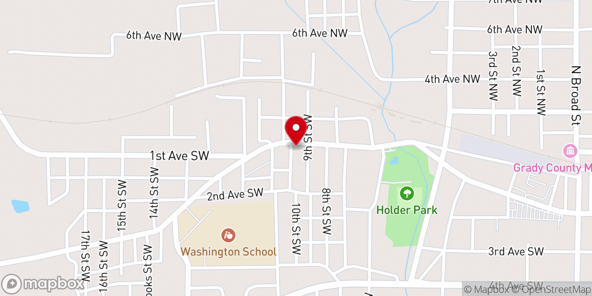 Map showing location of House of God Church
