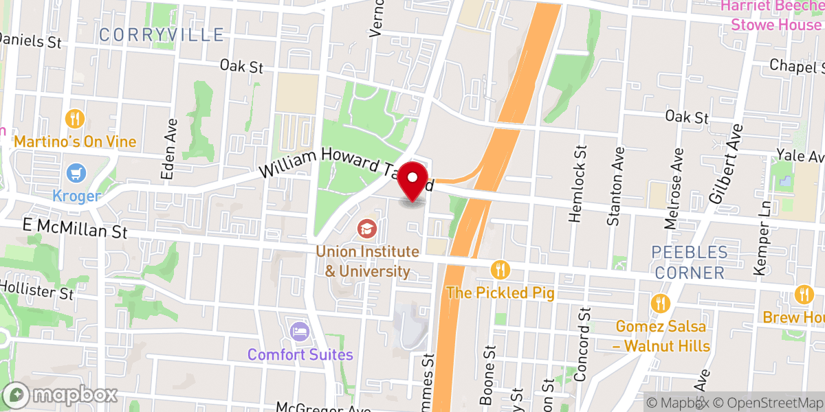 Map showing location of Miracle Ministries Christian Church