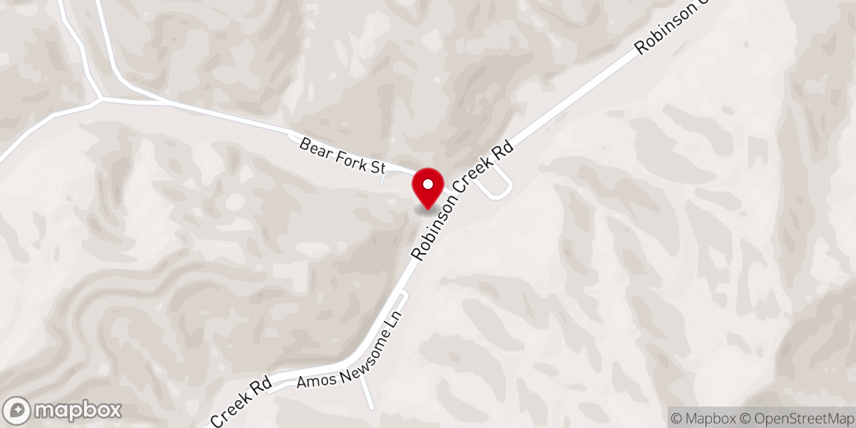 Map showing location of Valley Grace Freewill Baptist Church