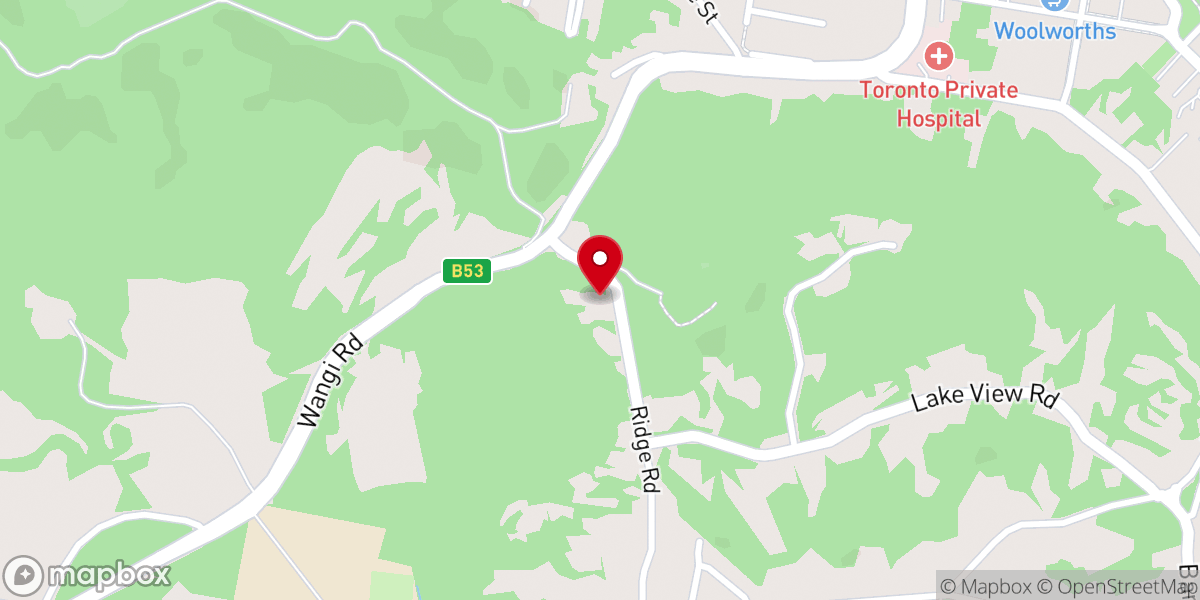 Map showing location of Westlakes Baptist Church