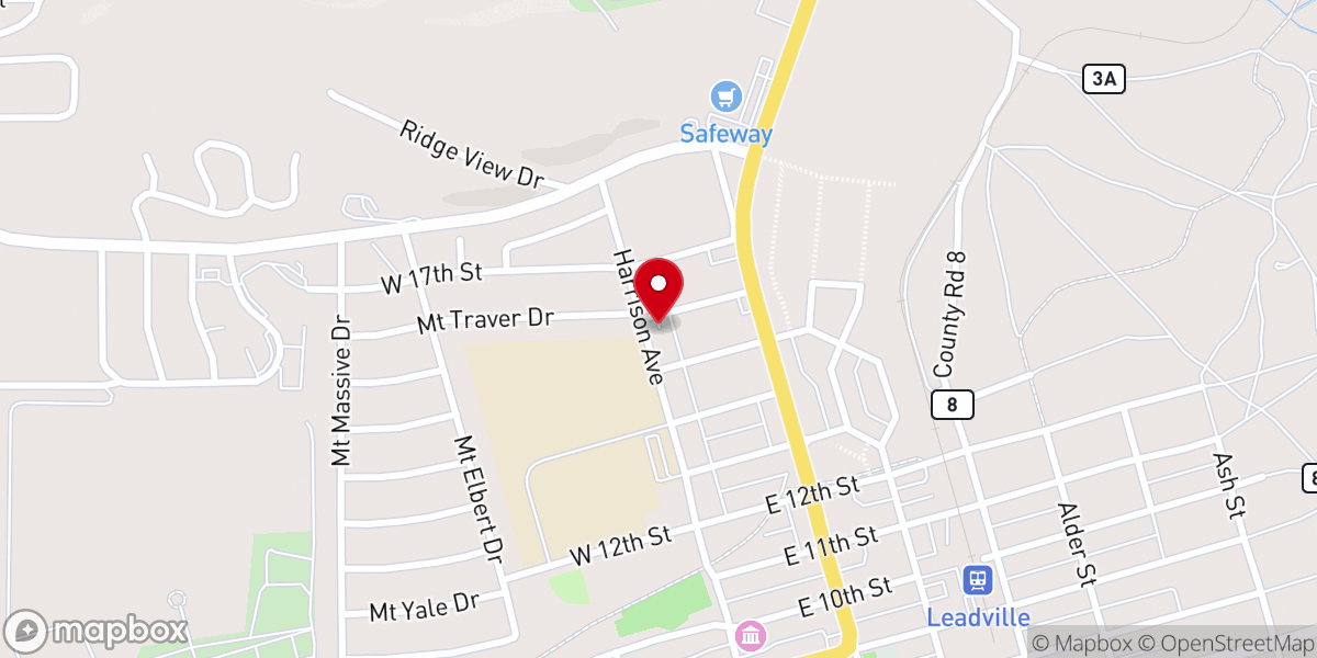 Map showing location of Mountain Crest Southern Baptist