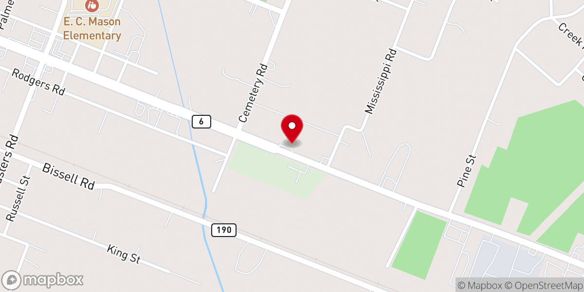 Map showing location of Biker Church