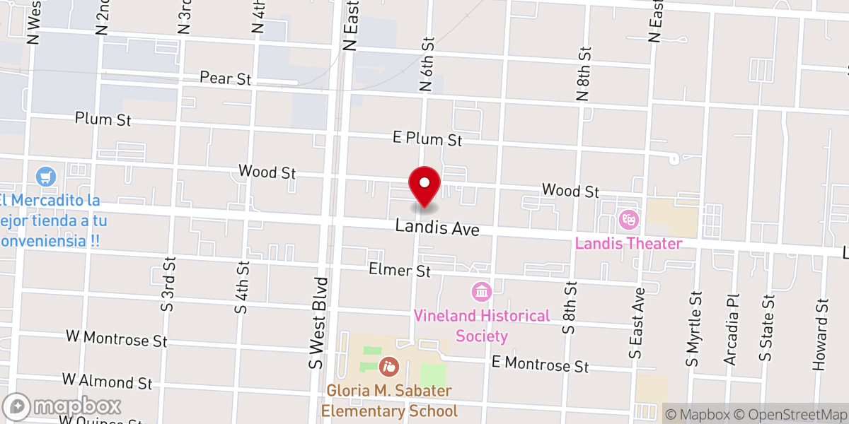 Map showing location of Iglesia Pentecostal Y
