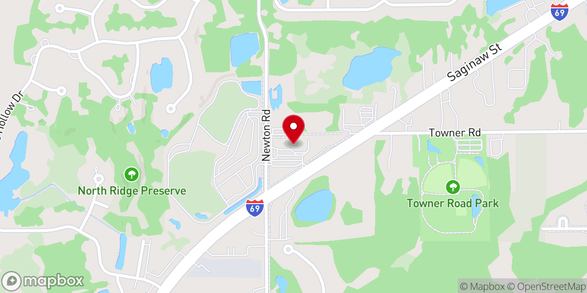 Map showing location of New Hope Spiritual Rebirth Center