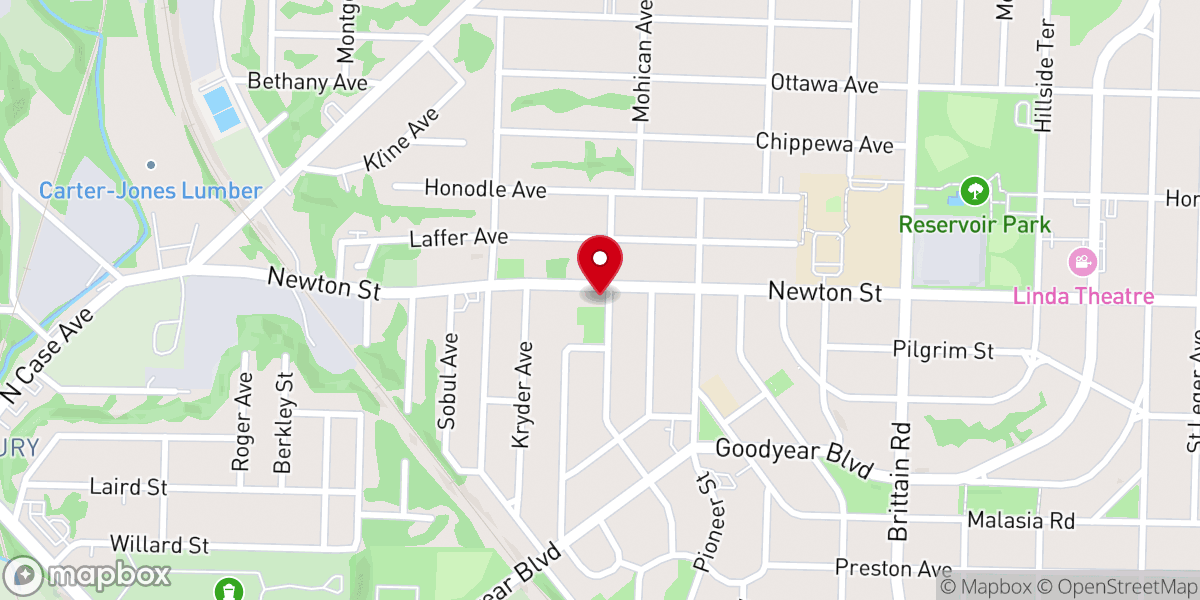 Map showing location of Morning Star Baptist Church