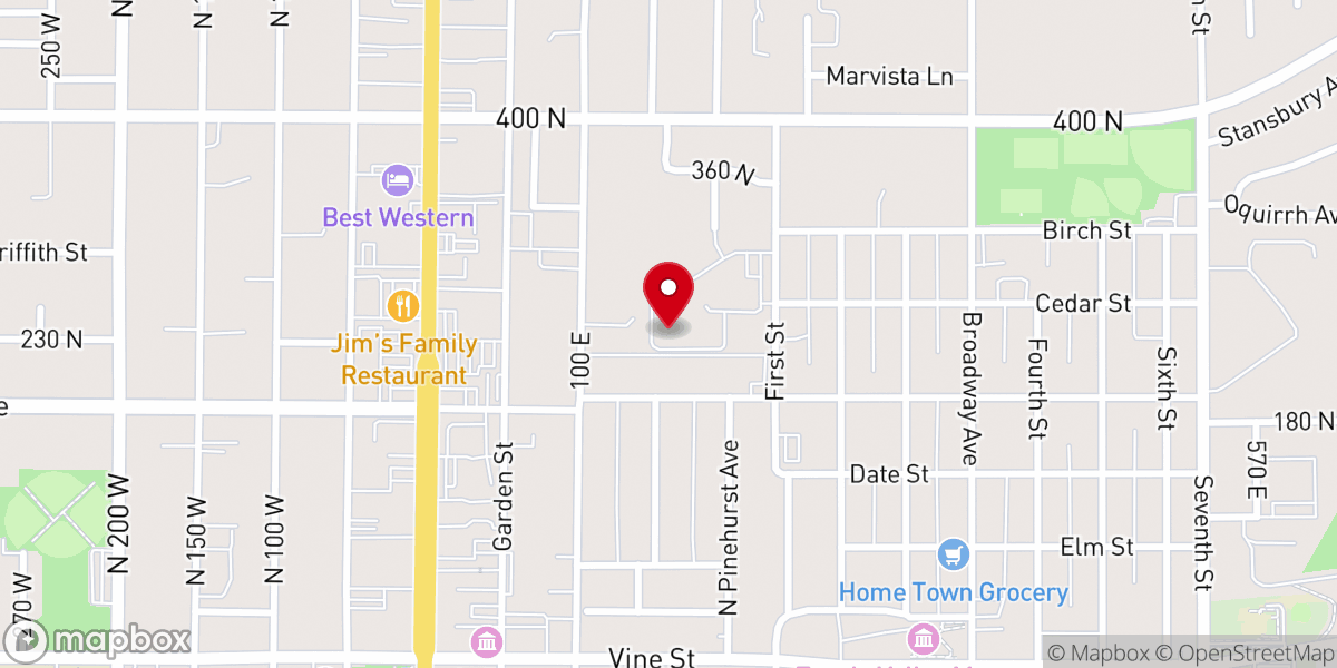 Map showing location of House of Refuge Grace Bretheren Church