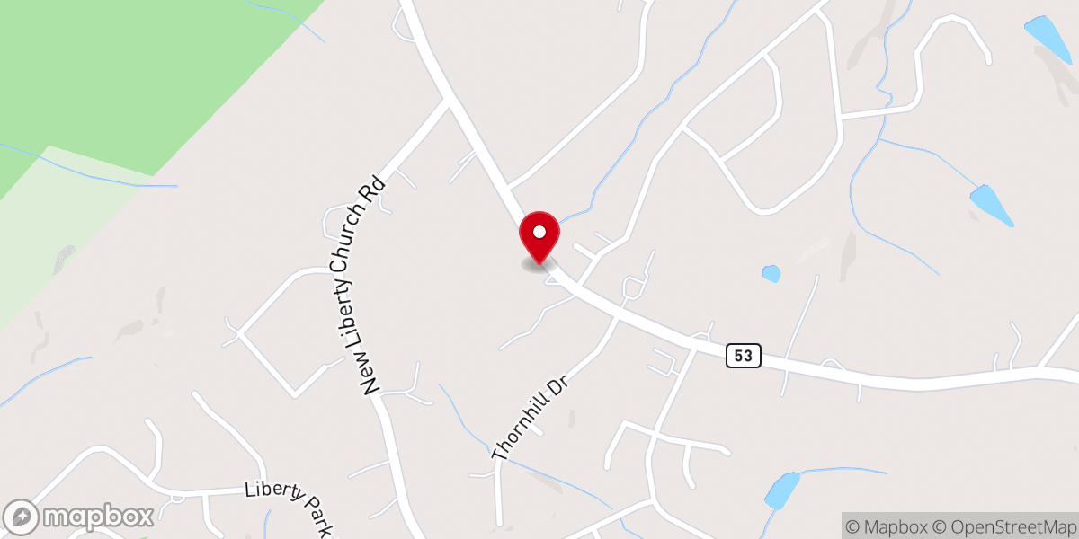 Map showing location of Christian Life Center