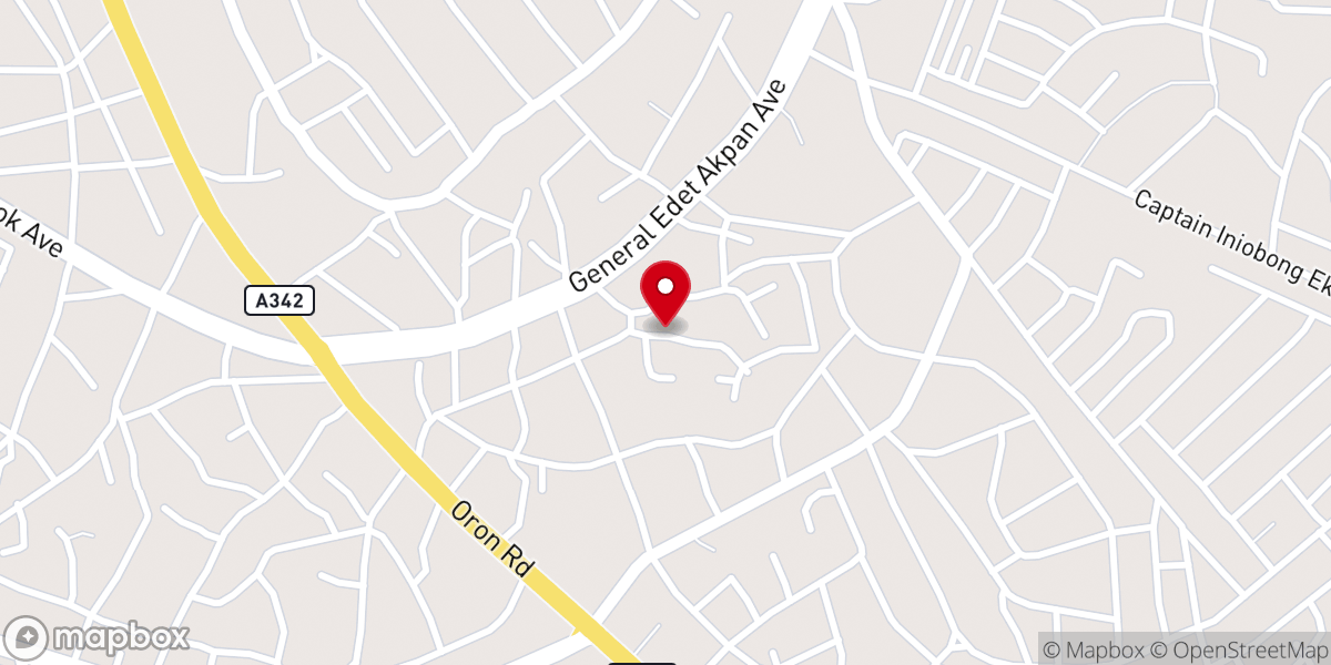 Map showing location of Living Faith Church, Itiam Edem Akai