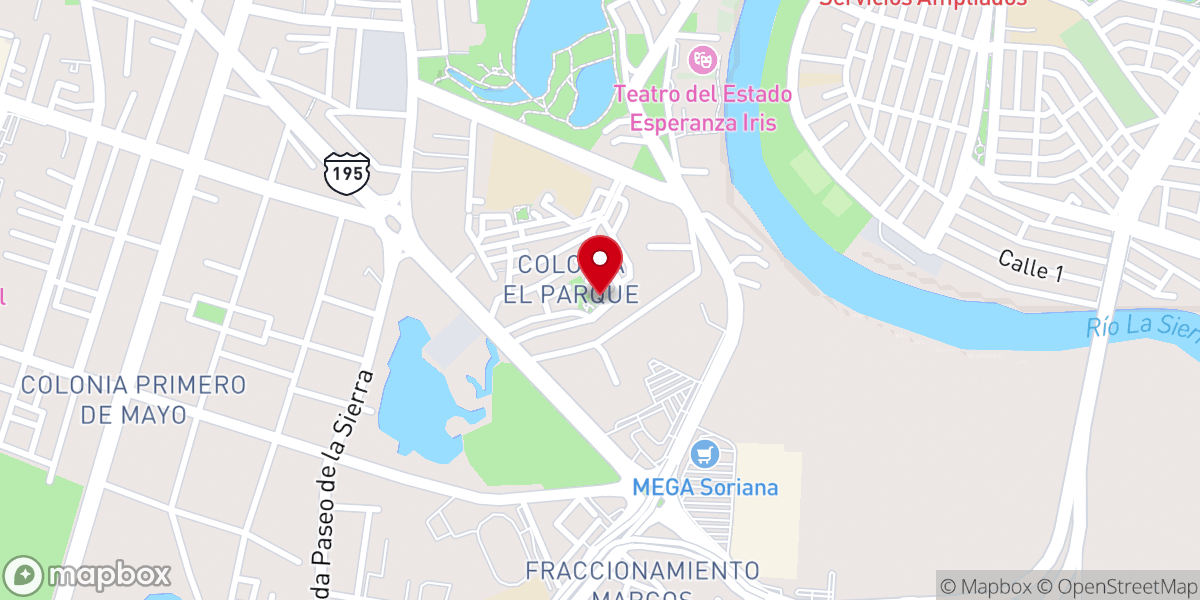 Map showing location of Parroquia De La Medalla Milagrosa (Iglesia)