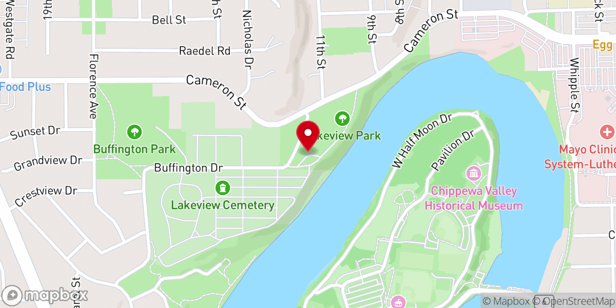 Map showing location of James Stephen Hoover and Elizabeth Borland Memorial Chapel