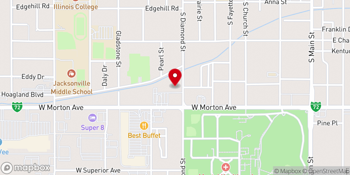 Map showing location of Crossing Church - Jacksonville