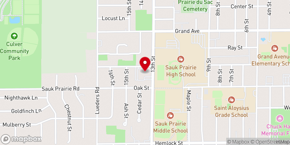 Map showing location of GraceWay Church