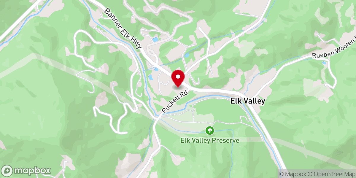 Map showing location of Elk Valley Baptist Church