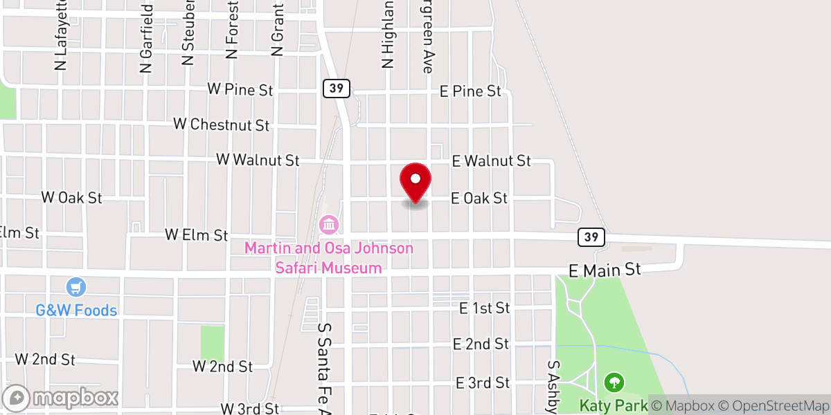 Map showing location of Calvary Temple