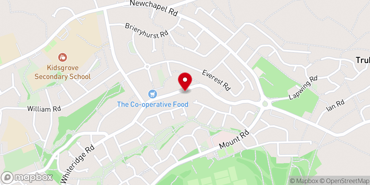 Map showing location of Whitehill Methodist Community Church
