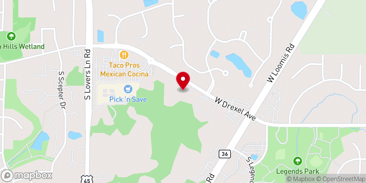 Map showing location of Risen Savior Lutheran Church