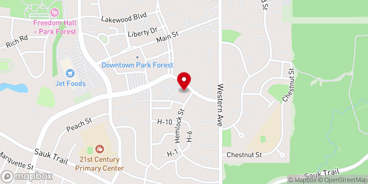 Map showing location of Victory Christian International Ministries