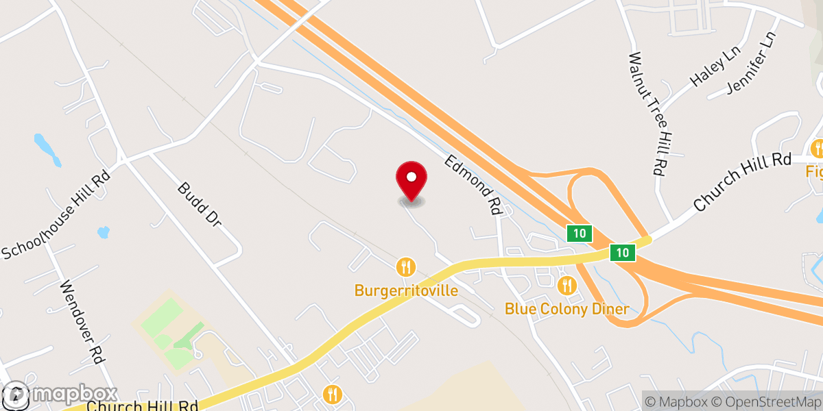 Map showing location of Reverie Brewing Company